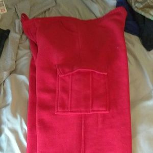 Red sweats pants